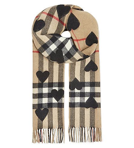 burberry scarf love hearts|most popular Burberry scarf.